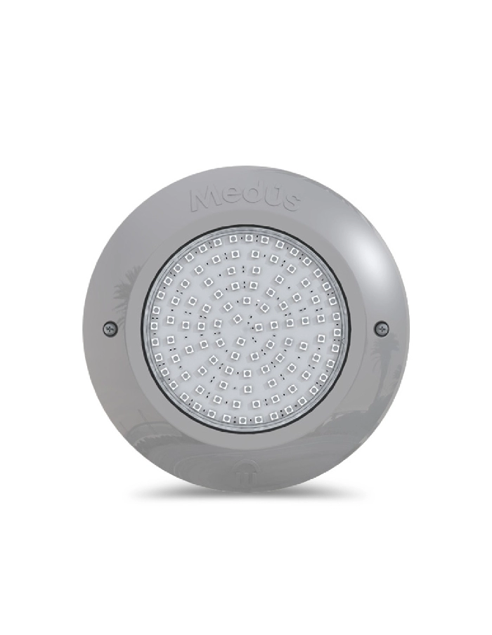 Luminaria LED superficial para pileta de material 24W Medus gris RGB